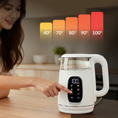 ADLER AD 1305 electric kettle white/silver