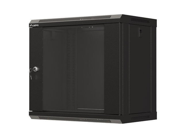 Lanberg WF03-5309-10B 9U Wall-Mounted Rack Cabinet - Black
