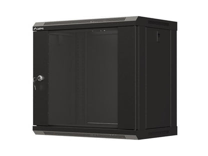 Lanberg WF03-5309-10B 9U Wall-Mounted Rack Cabinet - Black