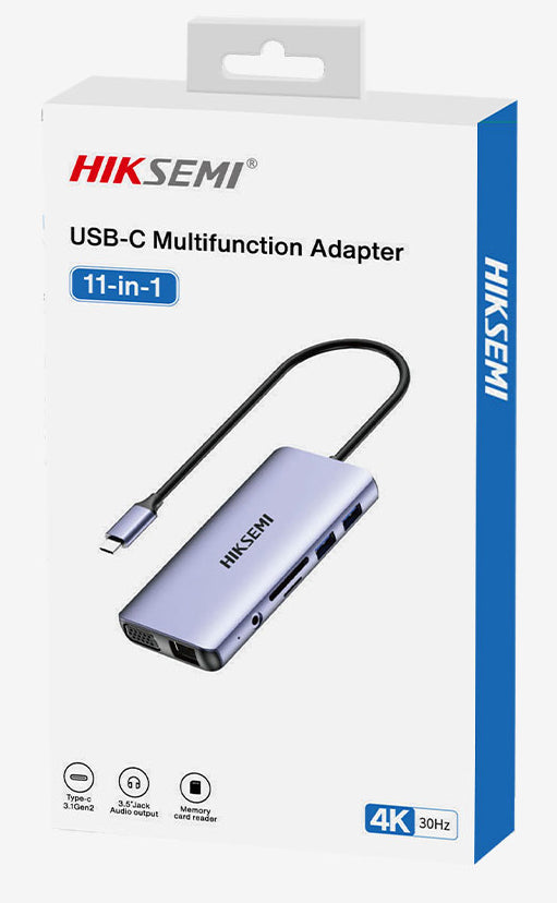 Hiksemi Hub HS-HUB-DS11 11-in-1 USB-C Multiport Adapter