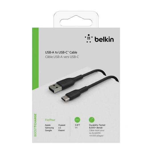 Καλώδιο Belkin USB-C/USB-A 1μ PVC, Μαύρο CAB001bt1MBK