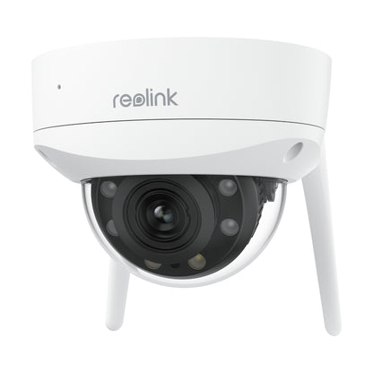 Reolink W437 - 4K Wi‑Fi 6 Security Camera, IK10 Vandal-Proof, 5X Optical Zoom, 2.4/5 GHz Wi‑Fi, Color Night Vision