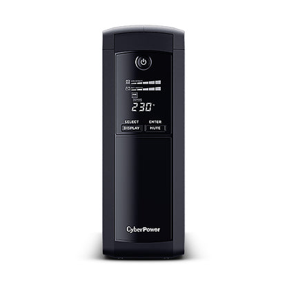 CyberPower VP1200EILCD Uninterruptible Power Supply (UPS) Line-Interactive 1.2 kVA 720 W 8 AC outlets