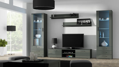 Cama set of two shelves 125cm SOHO grey matte