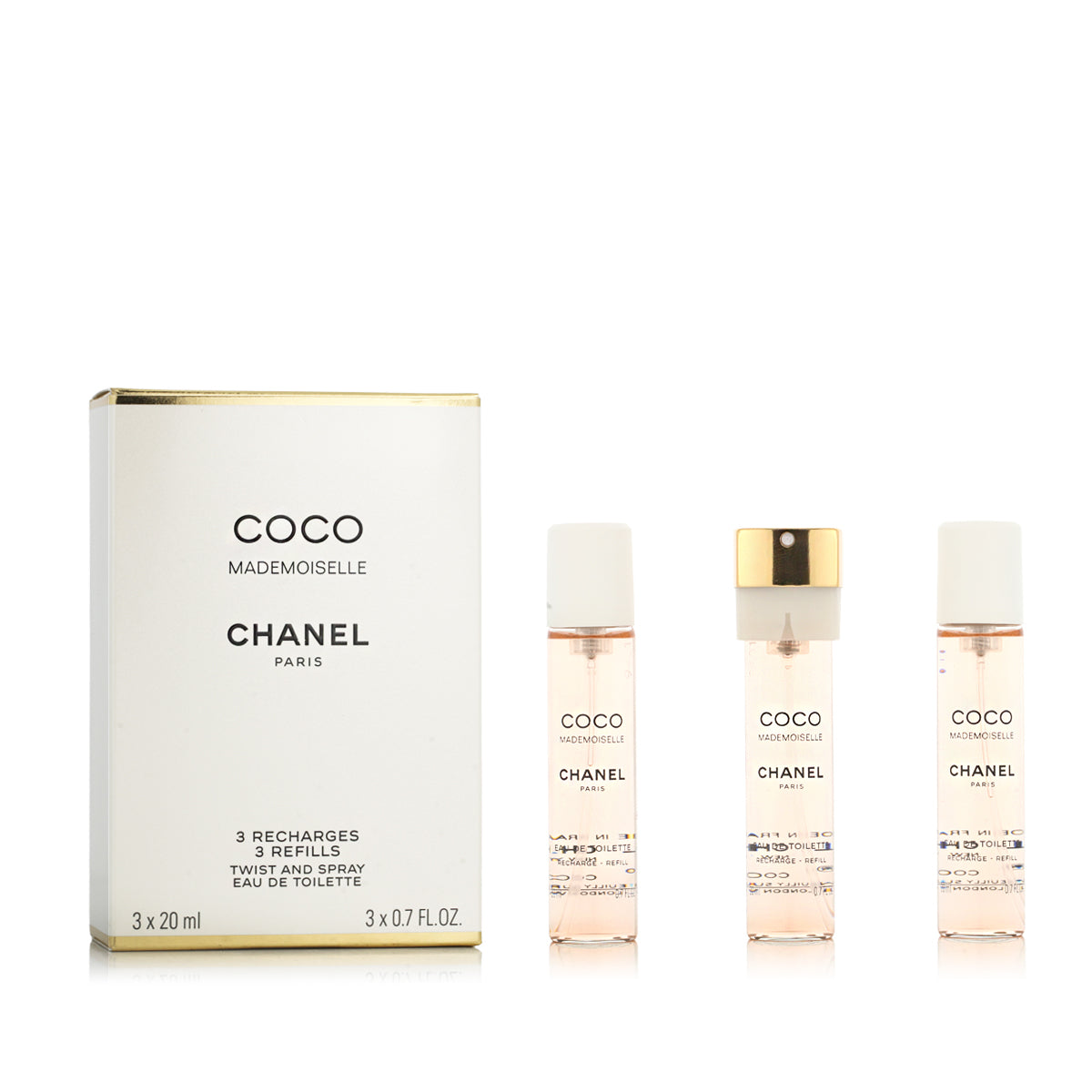 Chanel Coco Mademoiselle EDT Refill 2 x 20 ml + EDT Refill with spray 20 ml (woman)
