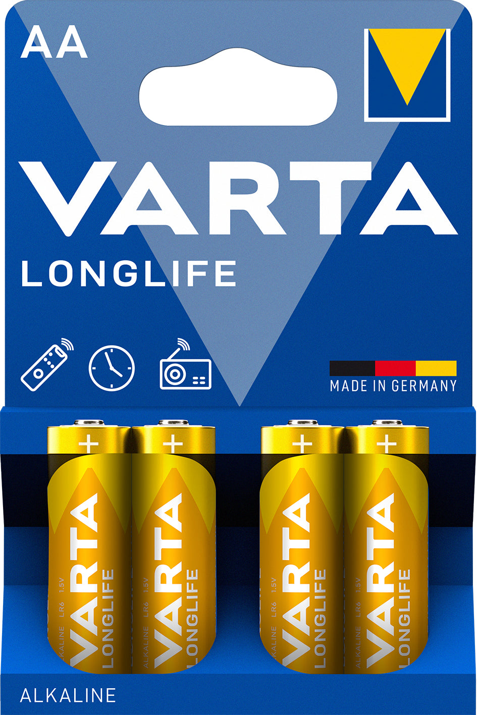 1x4 Varta Longlife Mignon AA LR 6