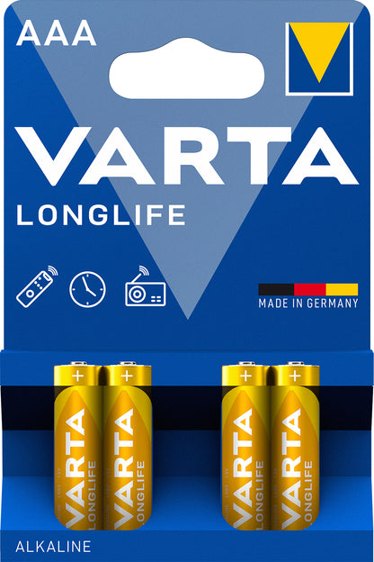 1x4 Varta Longlife Micro AAA LR 03