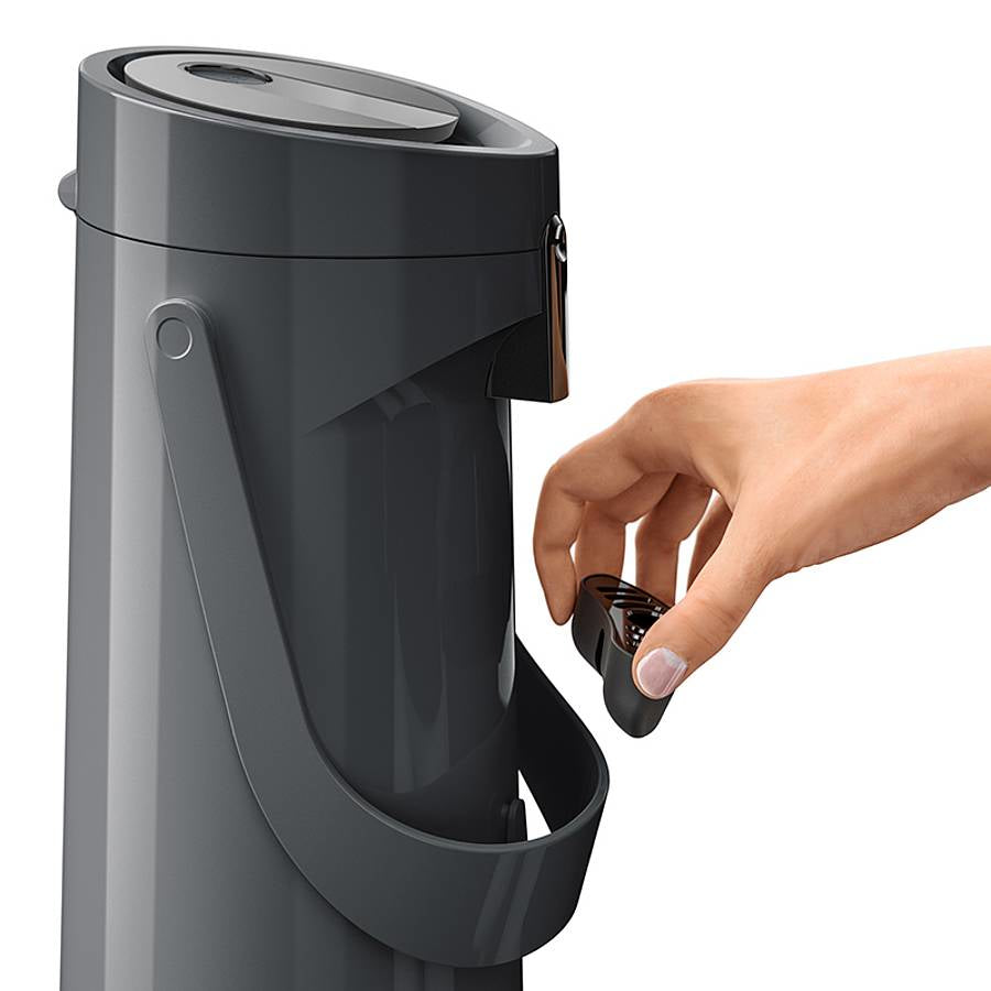 Emsa Ponza Pump Vacuum Jug 1.9 L, Black