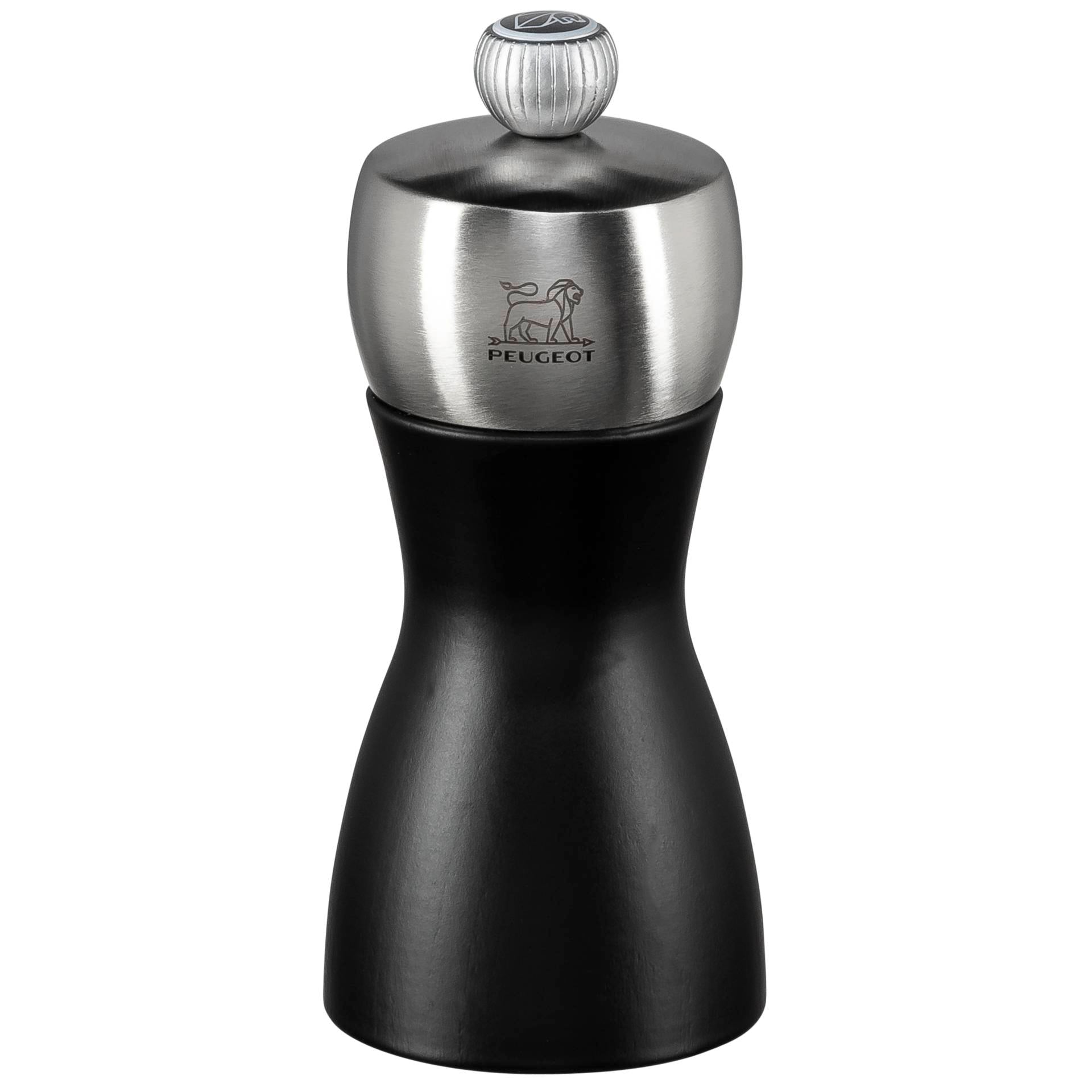Μύλος αλατιού Peugeot FIDJI από ξύλο φράξου ματ μαύρο 12 εκ.