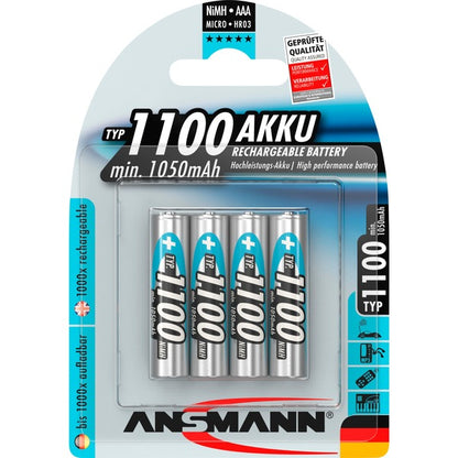 Ansmann 1100mAh NiMh Επαγγελματική Μπαταρία (Ασημί)