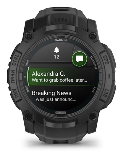 Garmin Instinct 3 Tactical Edition 3.3 cm (1.3") AMOLED 50 mm Digital 416 x 416 pixels Black GPS (satellite)