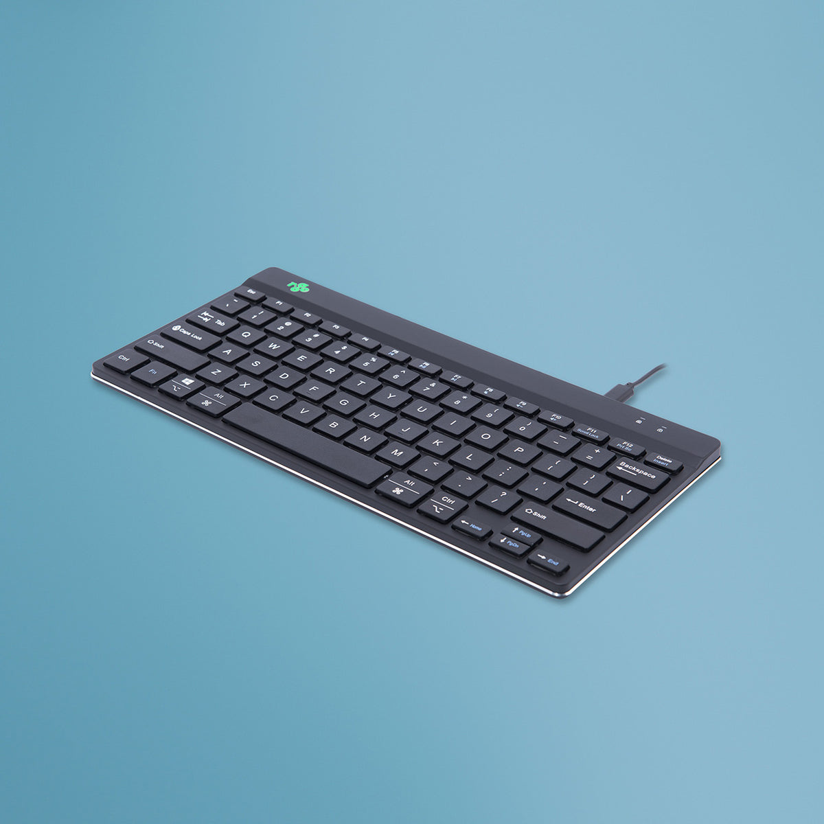 R-Go Tastatur Compact Break US-Layout     verkabelt  schwarz