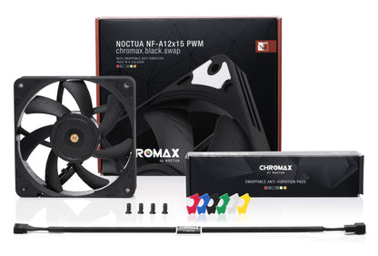 Noctua NF-A12X15 PWM CH.BK.S computer cooling component Computer case Fan 12 cm Black