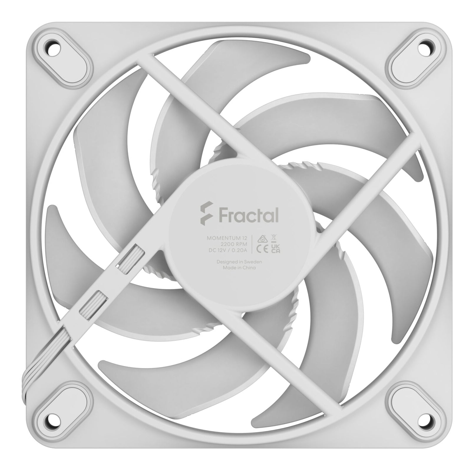 Fractal Design Momentum 12 (weiß, 120 mm)