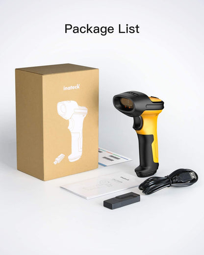 inateck Barcodescanner P6 Yellow Kit Wireless 1D