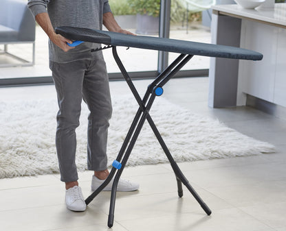 Joseph Joseph Glide Plus 130cm Blue Easy-Stow Ironing Board with Advanced Cover