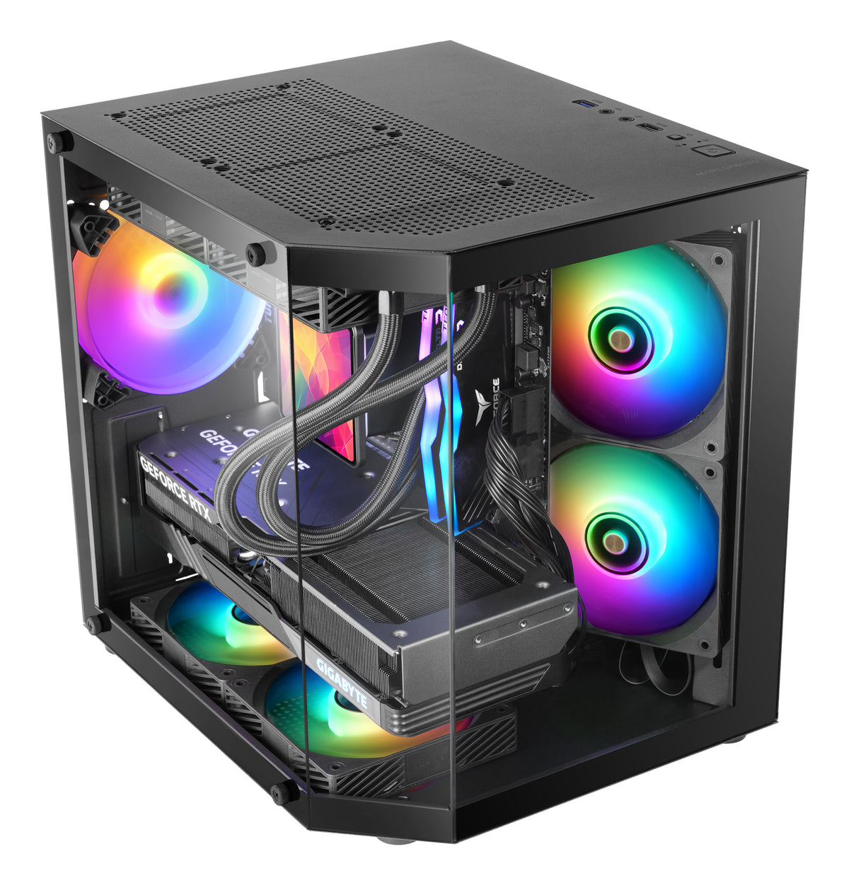 Mars Gaming MC-3TLITE Mini Tower Black