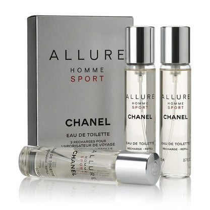 Chanel Allure Homme Sport EDT Refill 2 x 20 ml + EDT Refill with spray 20 ml (man)