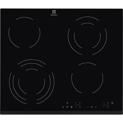 Εντοιχισμένη Κεραμική Εστία Electrolux EHF6343FOK Μαύρη 60 εκ. με 4 Ζώνες Μαγειρέματος