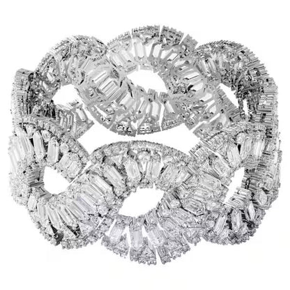 Swarovski Women's Bracelet Model 5598351, 18 cm, Stainless Steel, Grey