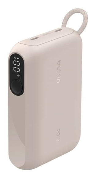 Belkin Power Bank with Display 20W 10,000mAh USB-C Sand BPB027hqSD