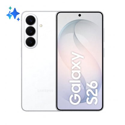 Samsung Galaxy S26 6.3-inch (16 cm) Dual SIM Android 16.0 5G USB Type-C 12 GB RAM 512 GB Storage 4300 mAh Battery White