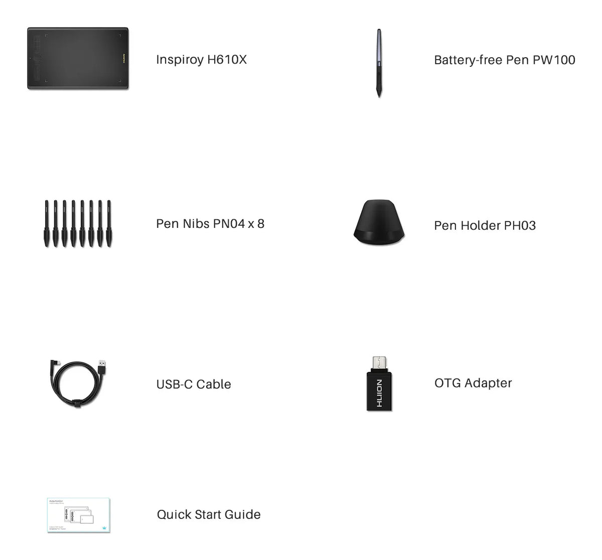 Huion Inspiroy H610X graphics tablet