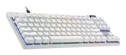 Πληκτρολόγιο Logitech G PRO X TKL Rapid Gaming USB QWERTY US International σε Λευκό
