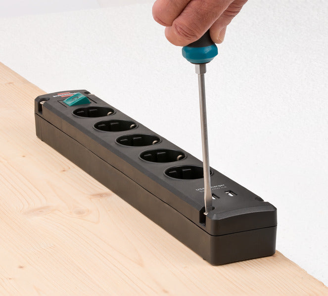 Brennenstuhl Bremounta Power Strip 5-Socket Black 3m