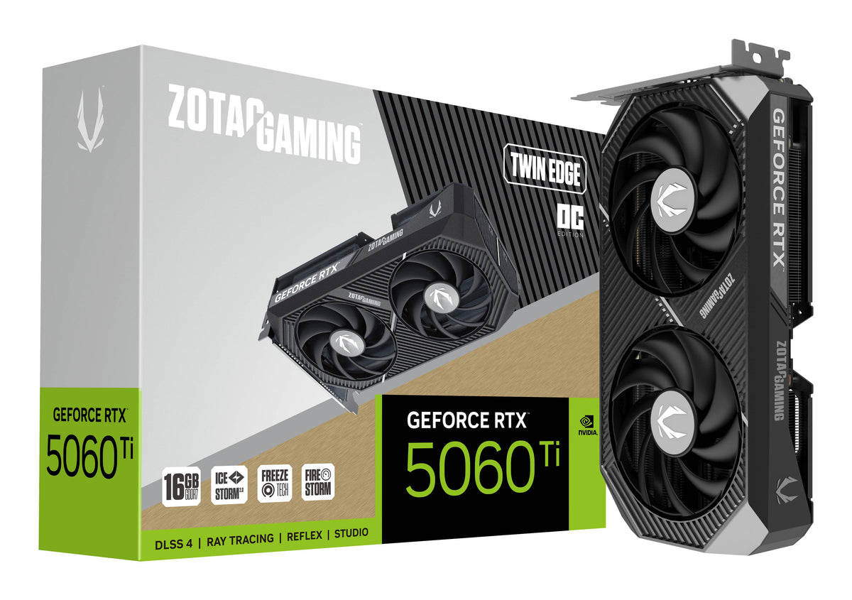 Zotac GAMING GeForce RTX 5060 Ti Twin Edge OC NVIDIA 16 GB GDDR7