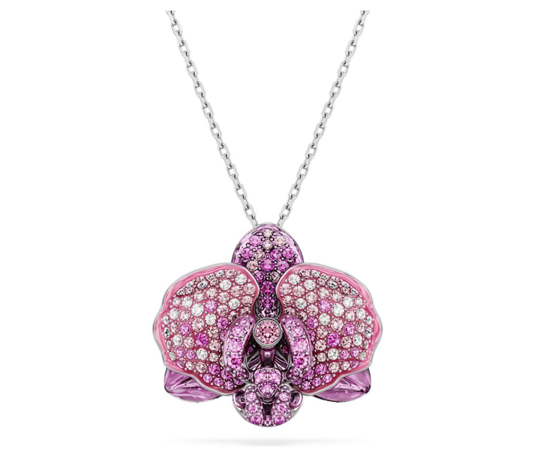 Swarovski Women's Necklace Model 5680910, 40cm, Stainless Steel, Pink