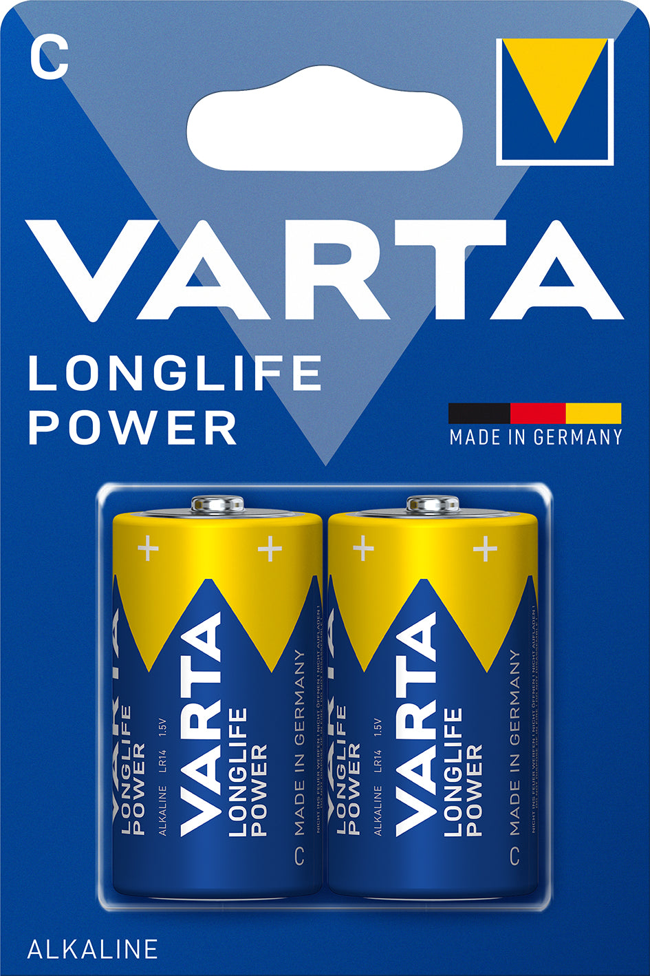 1x2 Varta Longlife Power Baby C LR14