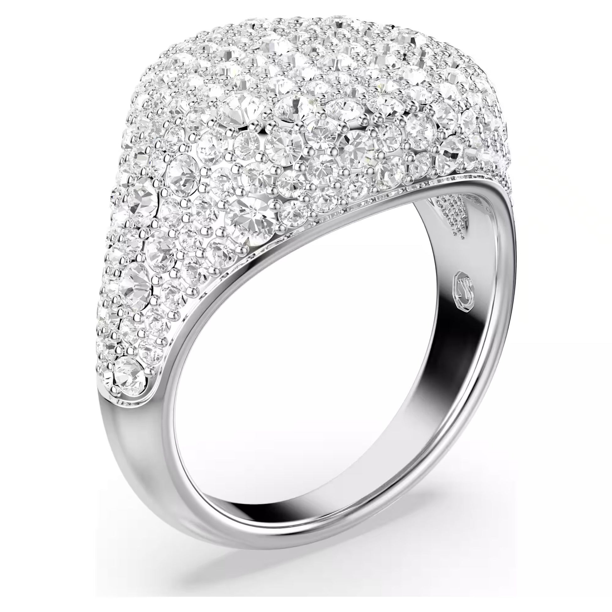 Swarovski Women's Ring Model 5684247, Size 58, Stainless Steel, Grey