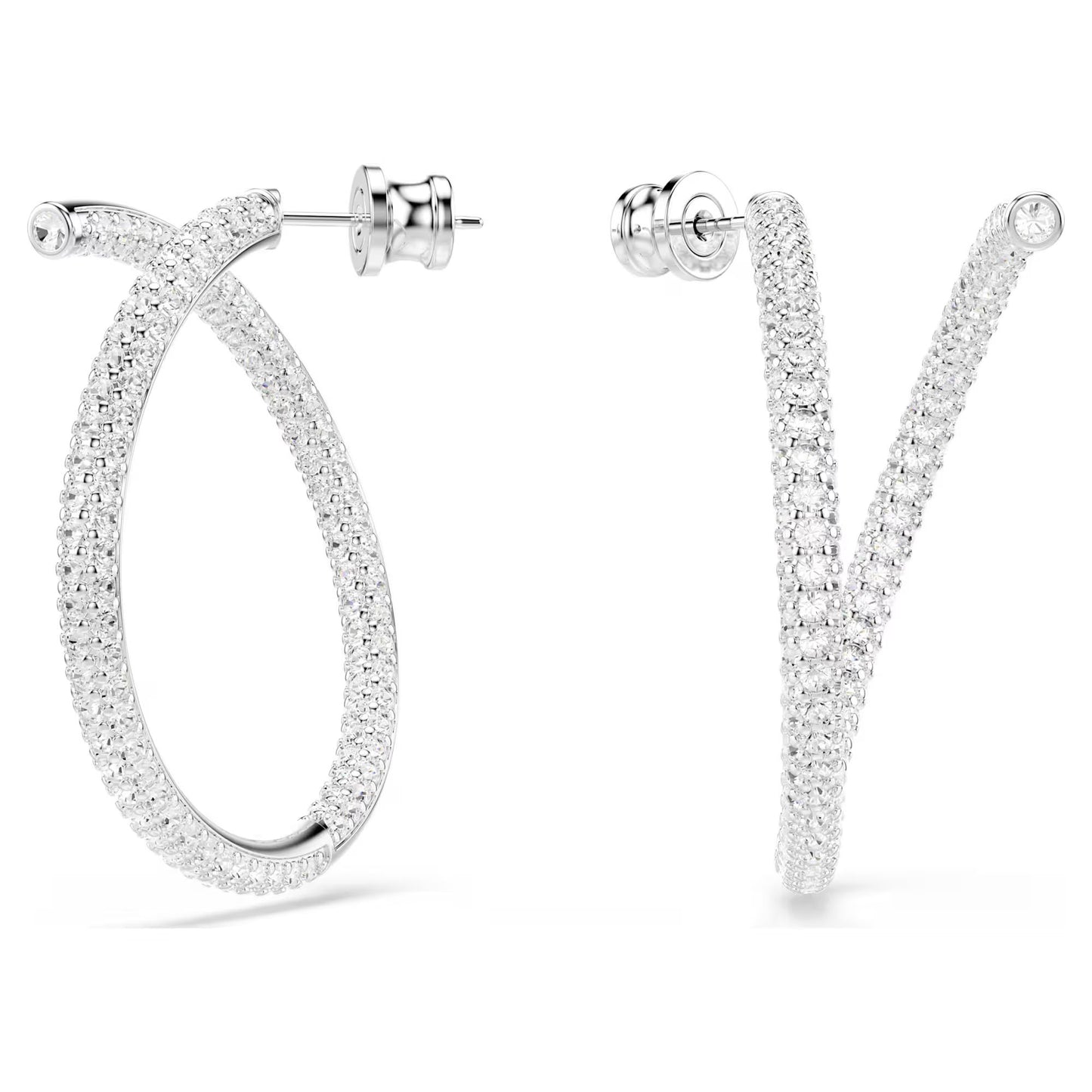 Swarovski Women's Earrings Model 5695939, 3.5 cm, Stainless Steel, Grey