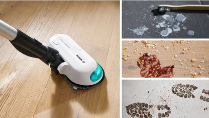 Cordless 2-in-1 hoover, vacuuming and mopping Unlimited 7 ProHygienic Aqua White