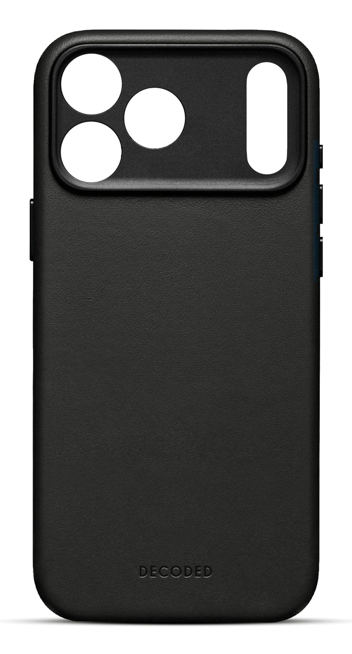 Decoded Black Leather Backcover for iPhone 17 Pro Max