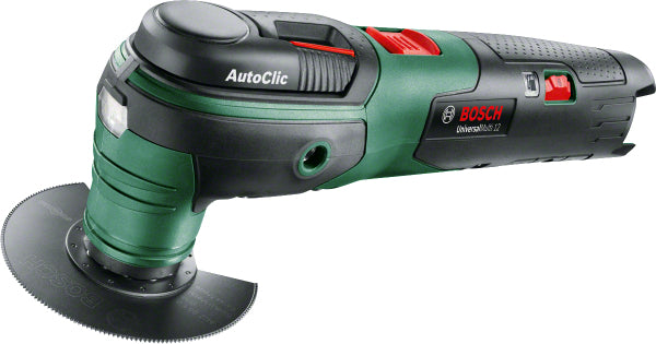 Bosch PowerTools UniversalMulti 12 (solo) — 12V Multi-Tool, Green/Black, Body Only