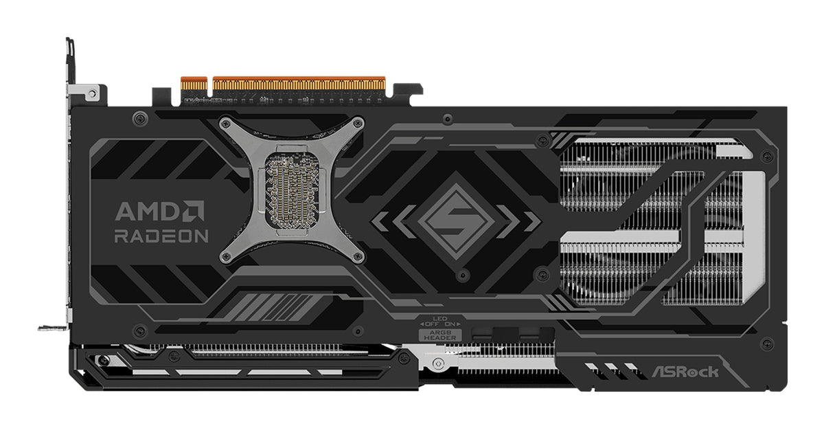 ASRock AMD Radeon™ RX 9070 XT Steel Legend Dark 16GB graphics card