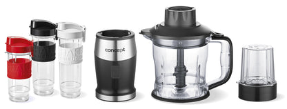 Μπλέντερ χειρός Concept SM3390 1,2 λίτρα, 700 W, Μαύρο, Ανοξείδωτο ατσάλι