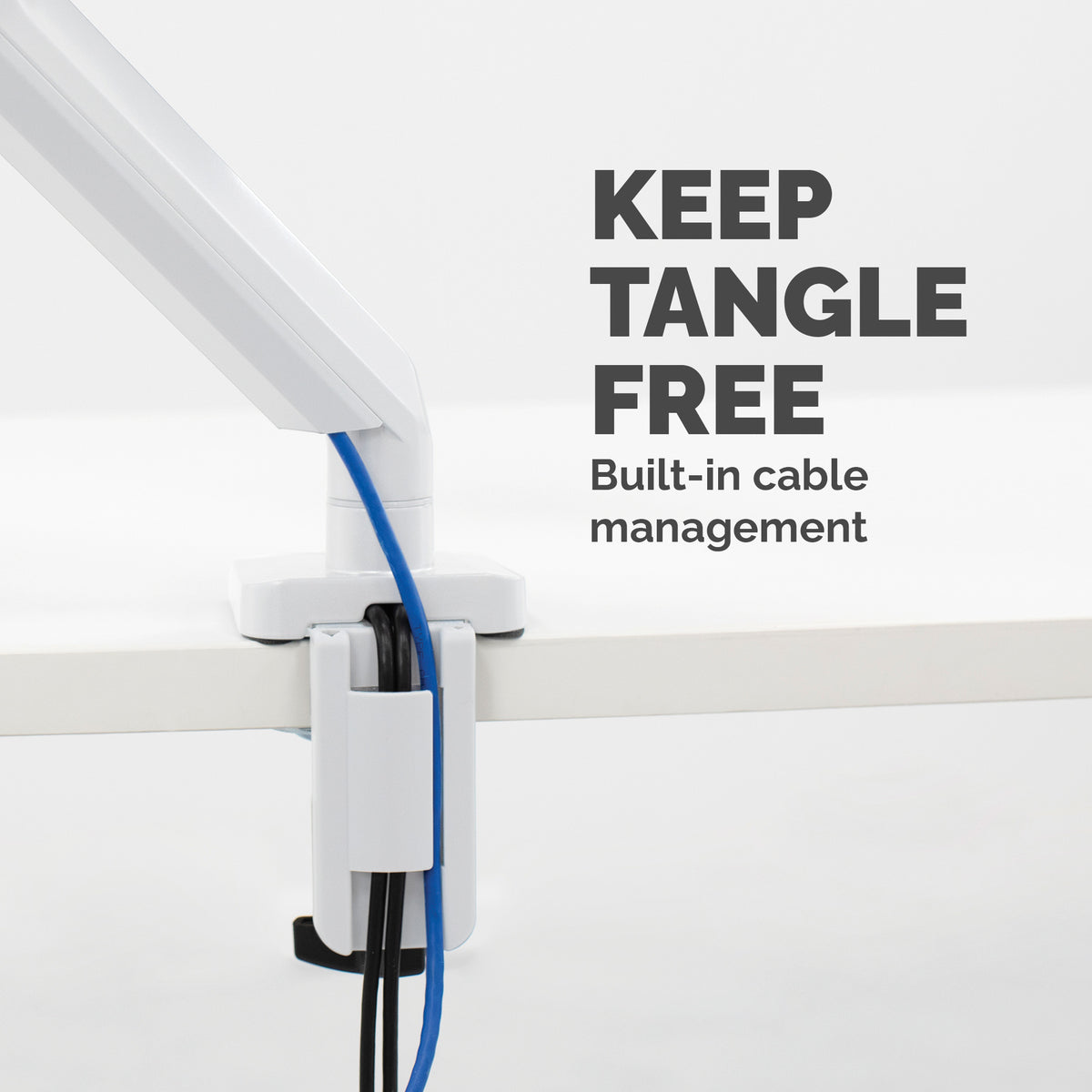 Fellowes Platinum Series Single Monitor Arm white