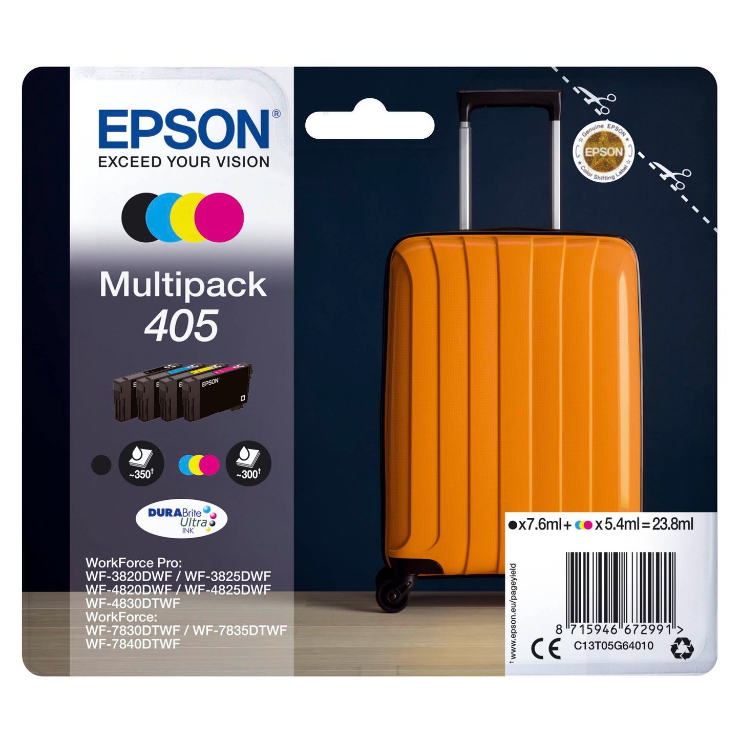 Epson DURABrite Ultra Multipack (4 Χρώματα) 405 T 05G6