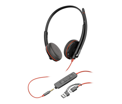 Poly Headset Blackwire 3225 Stereo UC USB-C