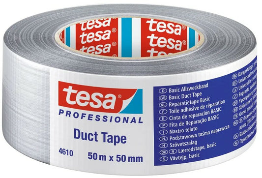 Tesa Duct Tape 50m x 50mm silver 04610