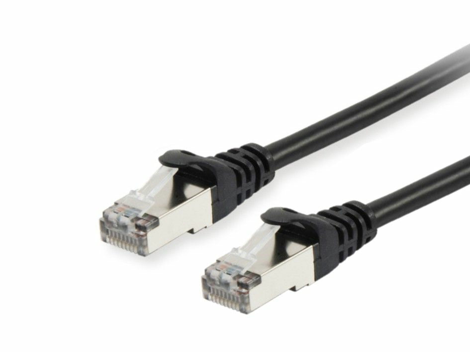 Equip Patchkabel Cat6A      S/FTP 2xRJ45 25.00m schwarz LSZH Polybeutel