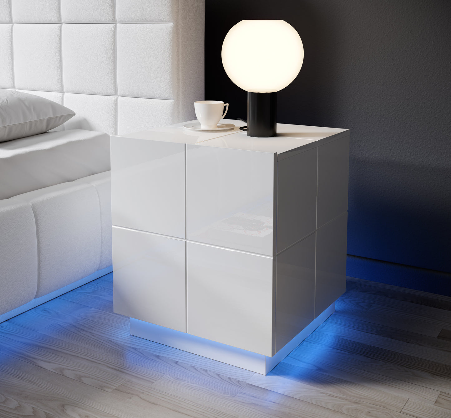 Cama REJA bedside table light blue