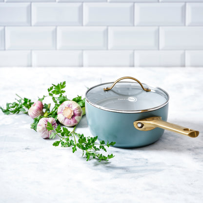 GreenPan Padova Reserve Saucepan 18cm Sky Blue