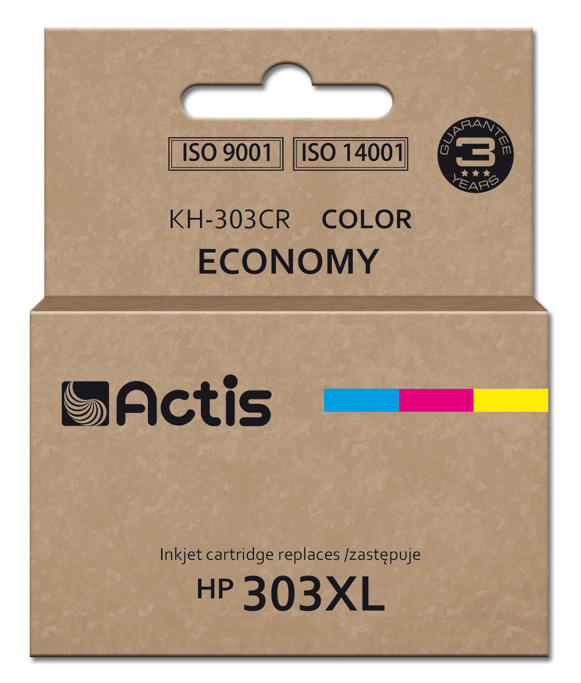 Actis KH-303CR Ink (replacement for HP 303XL T6N03AE; Premium; 18ml; 415 pages; color: cyan, magenta, yellow)