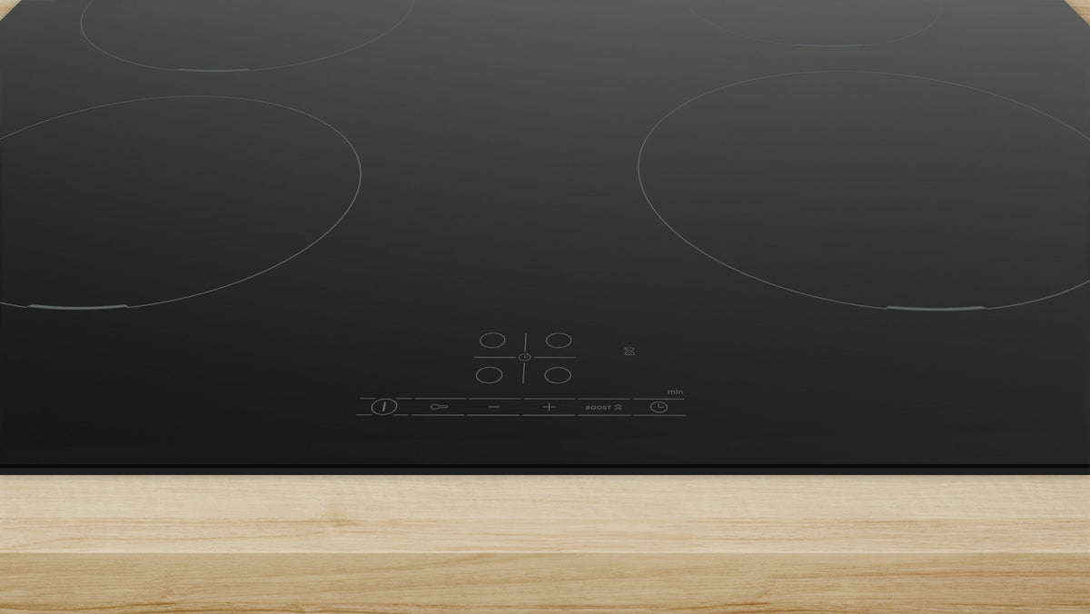 Bosch Serie 4 PUE611BB5E hob Black Built-in 60 cm Zone induction hob 4 zone(s)