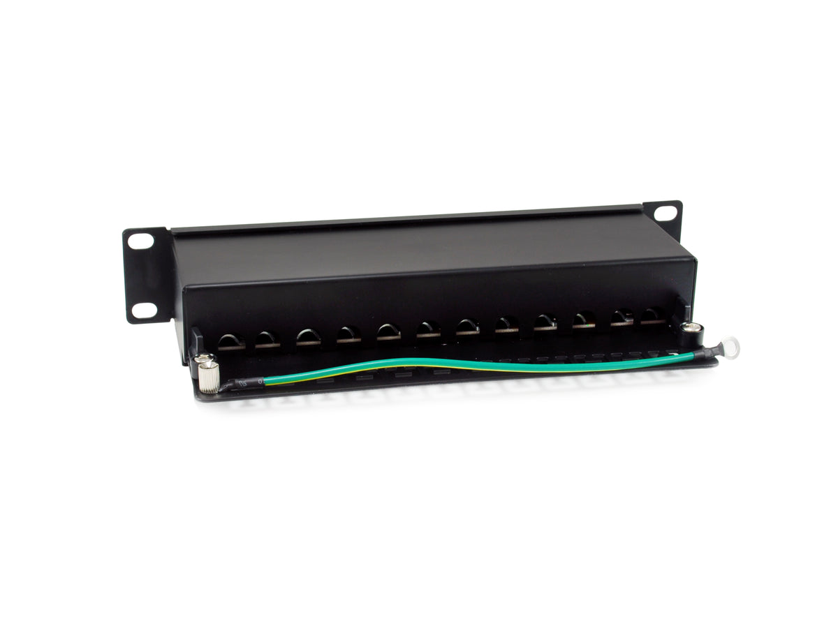 Equip 10" Patchpanel 12xRJ45 Cat6a FTP 1U     500MHz RAL9005