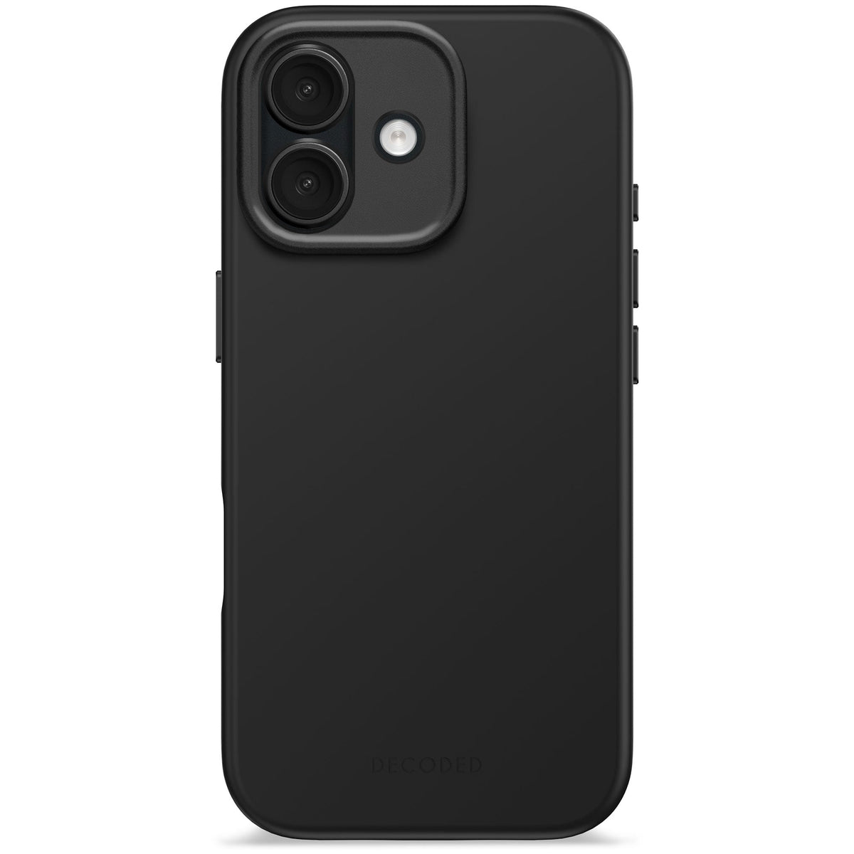 Decoded Antimicrobial Silicone Back Cover for iPhone 17 in Phantom Black